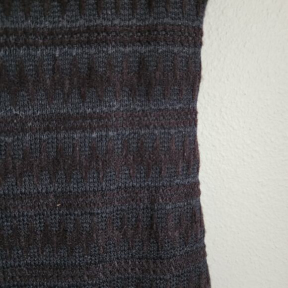 Free People Drop Waist Black Scoopneck Knit Short Sleeve Mini Dress Medium - Picture 4 of 9